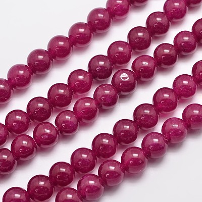 Natural & Dyed Malaysia Jade Bead Strands X-G-A146-10mm-A15-1