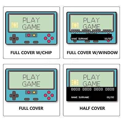Rectangle PVC Plastic Waterproof Card Stickers DIY-WH0432-086-1