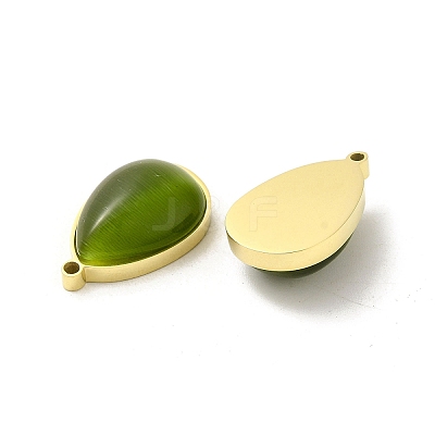 304 Stainless Steel Pendants STAS-L022-045G-08-1