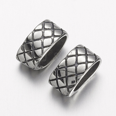 304 Stainless Steel Slide Charms STAS-E133-064AS-1