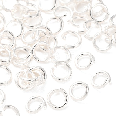 Brass Open Jump Rings KK-G604-08S-06-1