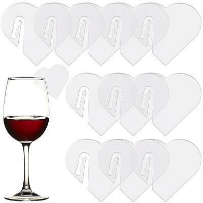Acrylic Mirror Wine Glass Charms AJEW-SC0002-53B-03-1