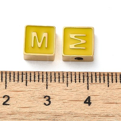 304 Stainless Steel Enamel Beads STAS-L022-293G-M-1