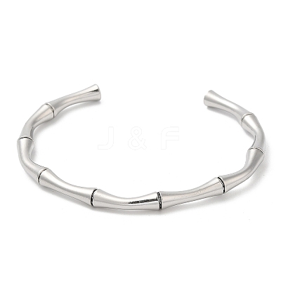 Non-Tarnish 304 Stainless Steel Cuff Bangles LS-BJEW-H588-01P-1
