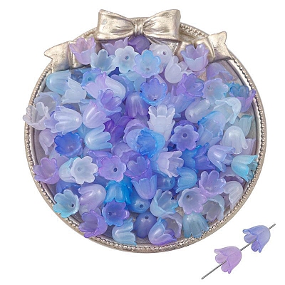 100Pcs Acrylic Bead Caps PW-WGF2E45-03-1