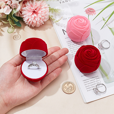Rose Velvet Jewelry Boxes CON-WH0092-63B-1