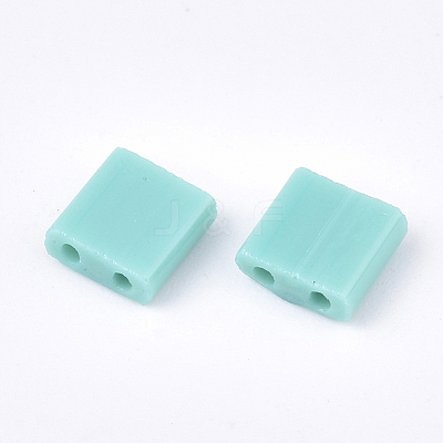 2-Hole Opaque Glass Seed Beads SEED-S023-08F-1