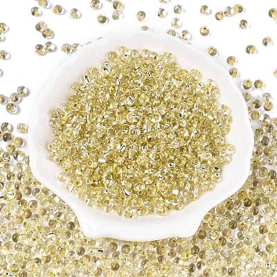 6/0 Baking Paint Transparent Fringe Glass Seed Beads X1-SEED-N006-06B-1
