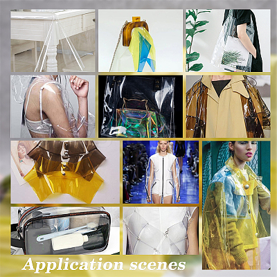 Transparent TPU Soft Waterproof Fabric DIY-WH0308-254A-03-1