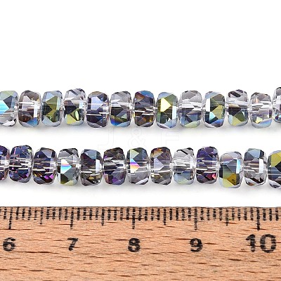 Electroplate Transparent Glass Beads Strands EGLA-N022-05B-C13-1