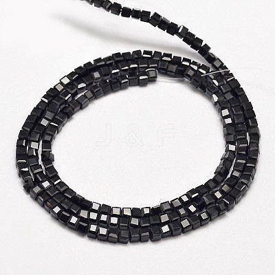 Faceted Cube Glass Beads Strands EGLA-J133-C01-1
