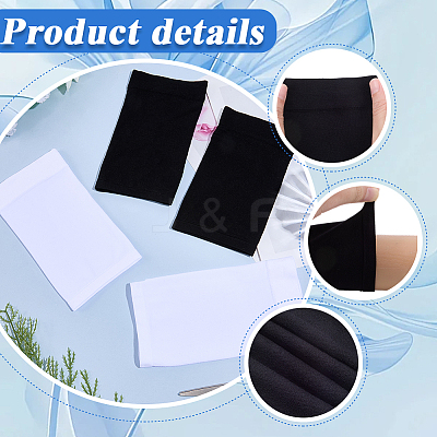 4Pcs 2 Colors Nylon Elbow Guard AJEW-GF0012-57B-1
