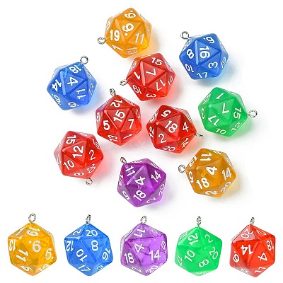 Opaque Acrylic Pendants MACR-YW0003-01-1