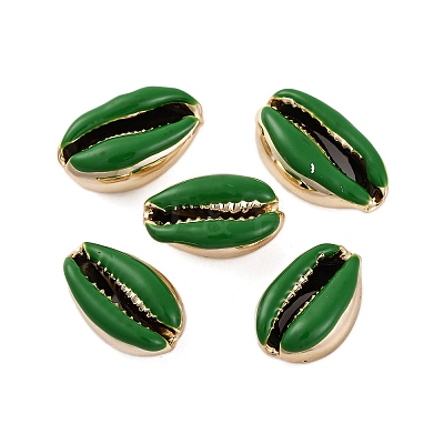 Electroplated Cowrie Shell Beads SSHEL-M023-05D-1