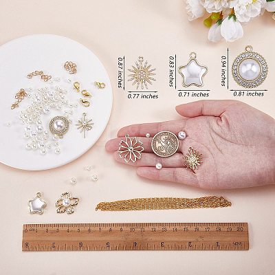 DIY Imitation Pendant Necklace Making Kit DIY-SZ0009-24-1