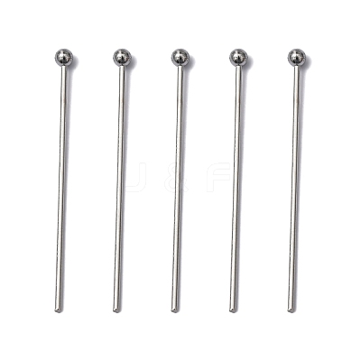 Tarnish Resistant 304 Stainless Steel Ball Head Pins X-STAS-M010-30mm-01-1