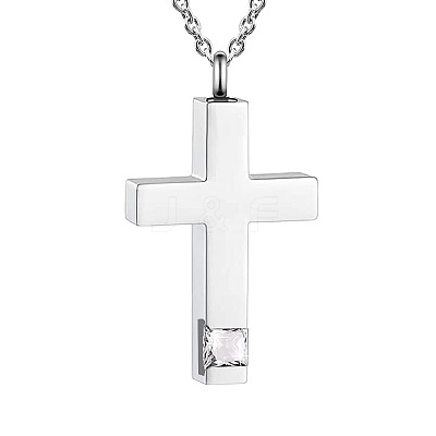 Cross Urn Ashes Pendant Necklace PW-WGBB57D-04-1