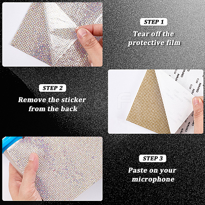 Rhinestones Stickers AJEW-WH20070-075E-1
