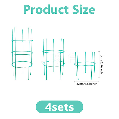Plastic Plant Support Cage AJEW-WH0410-191-1
