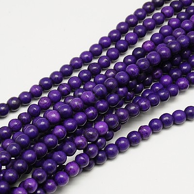 Synthetic Turquoise Beads Strands TURQ-G106-4mm-02M-1
