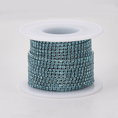 Electrophoresis Iron Rhinestone Strass Chains CHC-Q009-SS12-B05-1