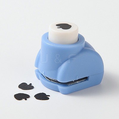 Random Single Color or Random Mixed Color Mini Plastic Craft Punch Sets for Scrapbooking & Paper Crafts AJEW-F003-42-1