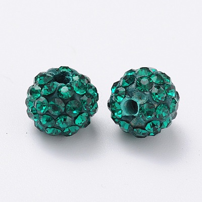 Pave Disco Ball Beads RB-Q195-8mm-205-1
