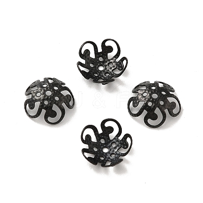 Ion Plating(IP) 304 Stainless Steel Bead Caps X-STAS-F094-11EB-1