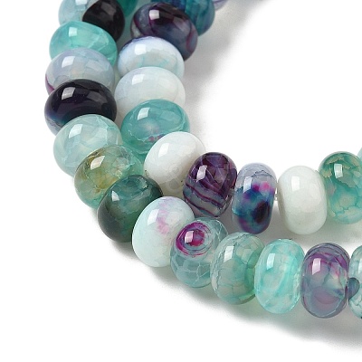 Natural Banded Agate Beads Strands G-F790-I01-01F-1