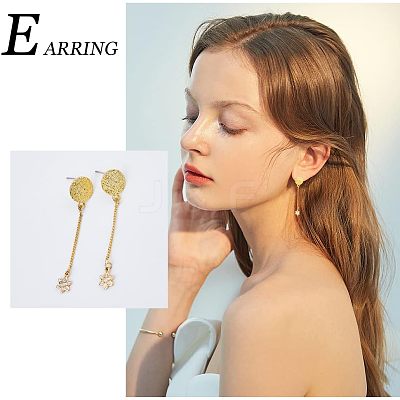 50Pcs Alloy Stud Earring Findings FIND-FH0005-72-1