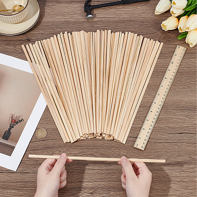 100Pcs Wood Craft Sticks DIY-OC0015-05B-1
