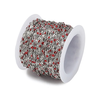 Brass Dapped Chains AJEW-Q153-02P-03-1