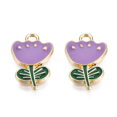 Eco-Friendly Zinc Alloy Pendants ENAM-R051-07-02G-NR-1