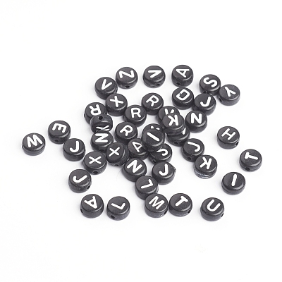 Acrylic Horizontal Hole Letter Beads X-OACR-E001-17-1