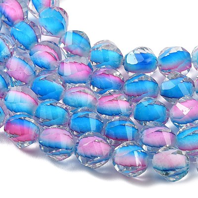 Two Tone Resin Beads Strands GLAA-T035-02E-1
