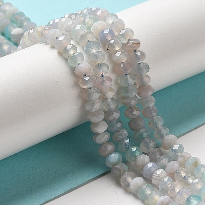 Natural Banded Agate/Striped Agate Beads Strands G-E605-A02-01F-1
