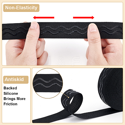 Polycotton Non Slip Knitted Cord SRIB-WH0011-254-1