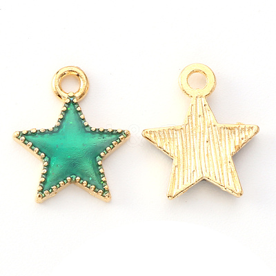 Alloy Enamel Charms ENAM-S121-024C-1