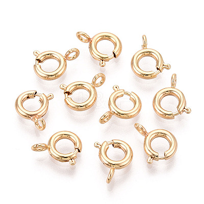 Brass Spring Ring Clasps KK-Q669-33G-1
