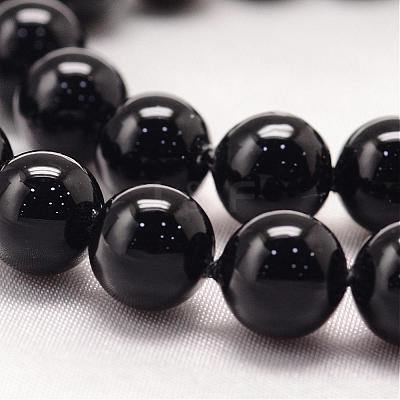 Baking Paint Shell Pearl Round Bead Strands BSHE-L011-6mm-B010-1