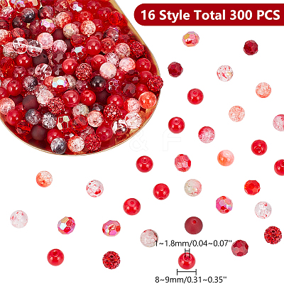 DIY Round Beads Jewelry Making Finding Kit DIY-WR0003-85A-1