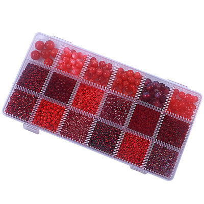 DIY 18 Style Resin & Acrylic Beads Jewelry Making Finding Kit DIY-NB0012-04G-1