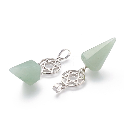 Green Aventurine Pendants G-O194-07-1