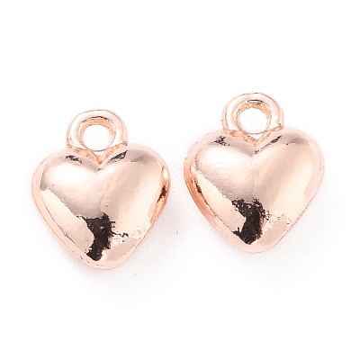 Alloy Heart Charms PALLOY-J689-25RG-AAA-1