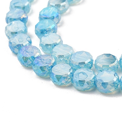 Imitation Jade Glass Beads Strands GLAA-P058-05A-05-1