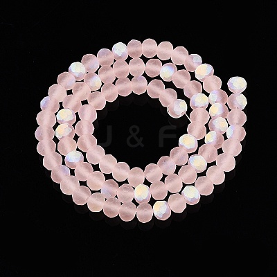 Transparent Glass Beads Strands X-EGLA-A044-T6mm-MB22-1