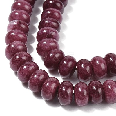 Dyed Natural White Jade Beads Strands G-G107-A19-01-1