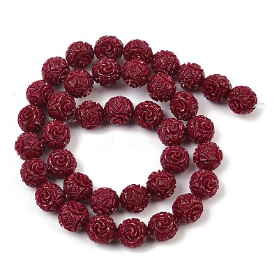 Dyed Synthetic Coral Carved Beads Strands GG-CBA1CDD-04A-1