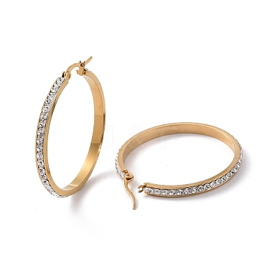 304 Stainless Steel Hoop Earrings EJEW-N0031-11G-01D-1