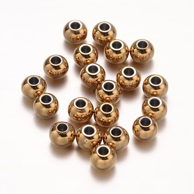 Ion Plating(IP) 304 Stainless Steel Beads STAS-G130-01G-8mm-1